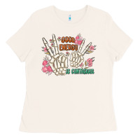 Bone good energy is contagious Ladies Tee - MaliasSmallBusiness