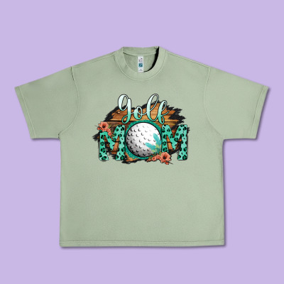 Golf Mom Urban Heavy Tee Designed By Bettercallsaul