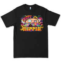 Black trippy hippie Premium Tee - NancyCooperArtShop