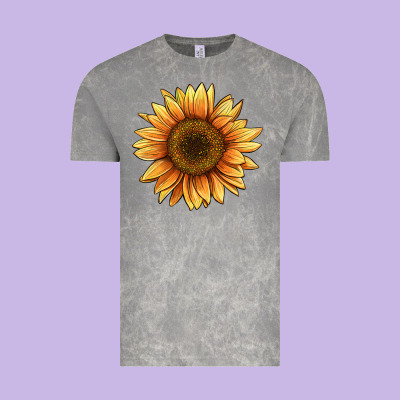 Sunflower Vintage Tee Designed By Barkaloodesign