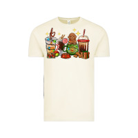 Vintage Arctic Christmas coffee cups with Poodle Vintage Tee - RanaPortraitStore
