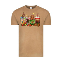 Vintage Camel Christmas coffee cups with Poodle Vintage Tee - RanaPortraitStore