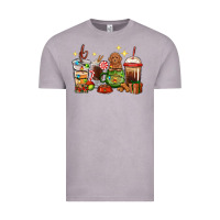 Vintage Zinc Christmas coffee cups with Poodle Vintage Tee - RanaPortraitStore