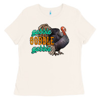 Bone Thanksgiving turkey gobble gobble Ladies Tee - NancyCooperArtShop