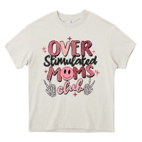 Cream over stimulated moms club Heavy Core Tee - MaliasSmallBusiness