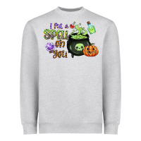 Heather Grey i put a spell on you Heavyweight Sweatshirt - CowGirlArtShop