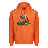 Carrot Camping Frappe Coffee Premium Hoodie - FaDigitalArtStudio