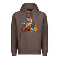 Coffee Camping Frappe Coffee Premium Hoodie - FaDigitalArtStudio