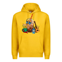 Lemon Camping Frappe Coffee Premium Hoodie - FaDigitalArtStudio