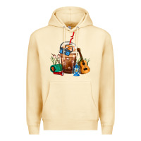 Pina Colada Camping Frappe Coffee Premium Hoodie - FaDigitalArtStudio