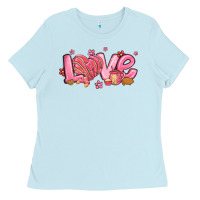 Baby Blue love mexican conchas valentines day Ladies Tee - MaliasSmallBusiness