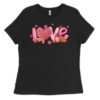 Love Mexican Conchas Valentines Day Ladies Tee | Teevron