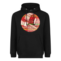 Black african fabric pattern round earrings 2 Heavyweight Hoodie - BundleAndBundleShop
