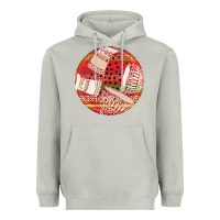 Moon Dust african fabric pattern round earrings 2 Heavyweight Hoodie - BundleAndBundleShop