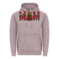 Vintage Zinc Mom with Floral Aztec and Leopard Background Vintage Hoodie - Bettercallsaul