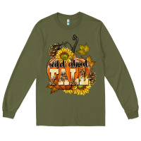 Army Green Wild About Fall Long Sleeve Tee - texasbilliewilder