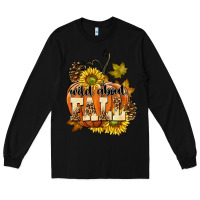 Black Wild About Fall Long Sleeve Tee - texasbilliewilder