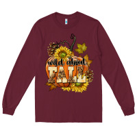Burgundy Wild About Fall Long Sleeve Tee - texasbilliewilder