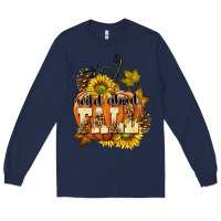 Navy Wild About Fall Long Sleeve Tee - texasbilliewilder