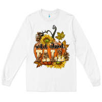 White Wild About Fall Long Sleeve Tee - texasbilliewilder