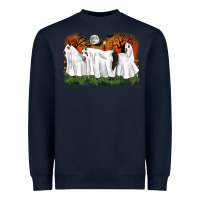 Navy ghost horses halloween Heavyweight Sweatshirt - CowGirlArtShop