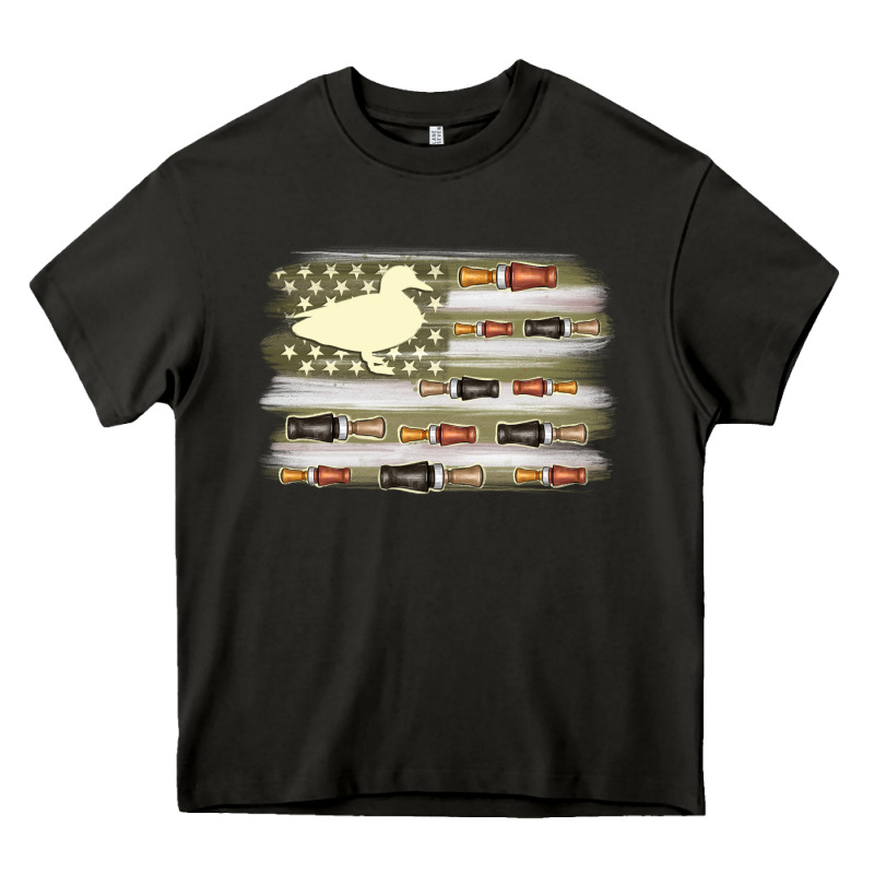 Duck Hunter Flag Heavy Core Tee by MaliasSmallBusiness | Teevron