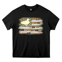 Black duck hunter flag Heavy Core Tee - MaliasSmallBusiness