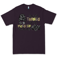 Plum the best things in life mess up your hair Premium Tee - MaliasSmallBusiness