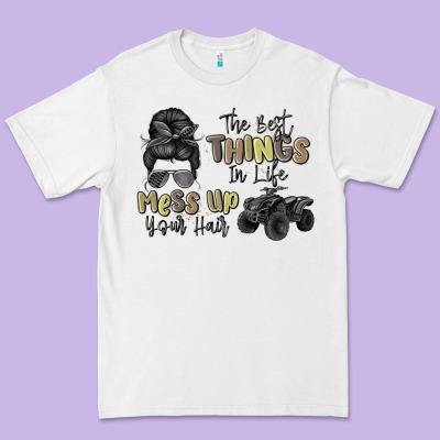 The Best Things In Life Mess Up Your Hair Premium Tee Designed By Maliassmallbusiness