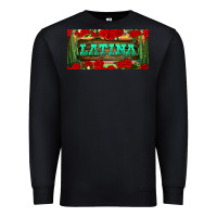 Black latina license plate Premium Sweatshirt - BundleAndBundleShop