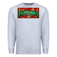 Heather Grey latina license plate Premium Sweatshirt - BundleAndBundleShop
