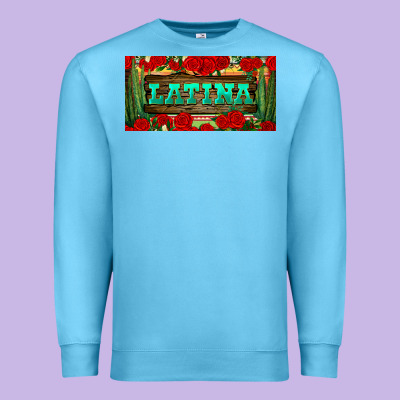 Latina License Plate Premium Sweatshirt Designed By Bundleandbundleshop