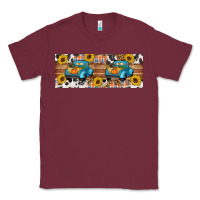 Burgundy Fall truck Classic Tee - Artiststas