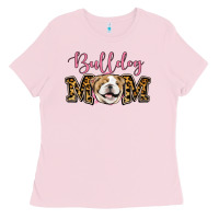 Bubblegum Pink Bulldog Mom Ladies Tee - Jasminsmagicworld
