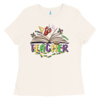 Bone teacher mardi gras Ladies Tee - MaliasSmallBusiness