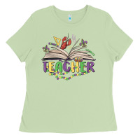 Matcha teacher mardi gras Ladies Tee - MaliasSmallBusiness