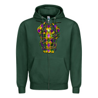 Sports Green mardi gras crawfish Zipper Hoodie - FaDigitalArtStudio