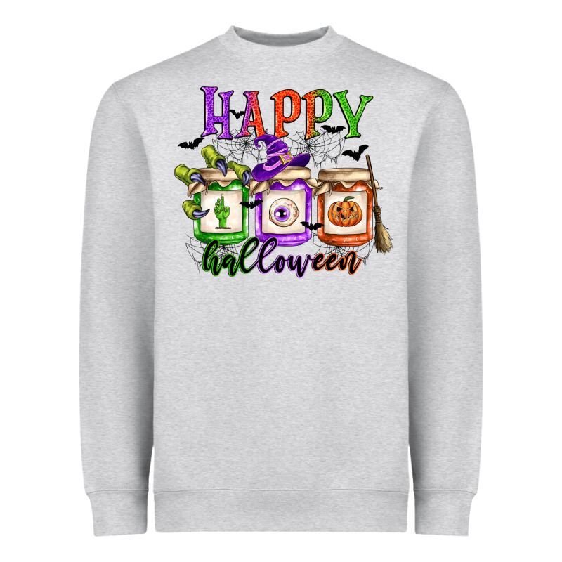 Happy Halloween Jars Heavyweight Sweatshirt by CowGirlArtShop | Teevron