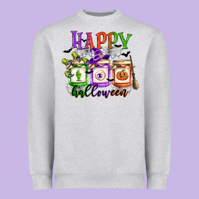 Happy Halloween Jars Heavyweight Sweatshirt Designed By Cowgirlartshop