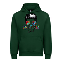 Forest Green autism dad Urban Hoodie - CowhideDigitalArt