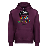 Mauve Wine autism dad Urban Hoodie - CowhideDigitalArt