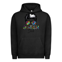 Pigment Black autism dad Urban Hoodie - CowhideDigitalArt