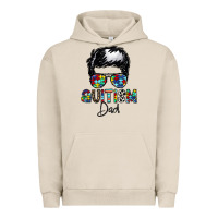 Pigment French Oak autism dad Urban Hoodie - CowhideDigitalArt