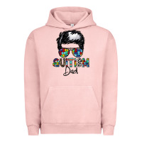 Pigment Salmon autism dad Urban Hoodie - CowhideDigitalArt