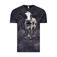 Cloud Black holstein cow Vintage Tee - BarkalooDesign