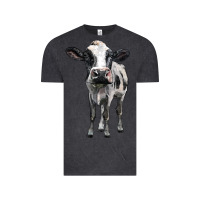 Vintage Black holstein cow Vintage Tee - BarkalooDesign