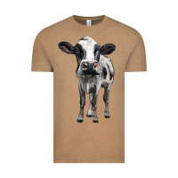Vintage Coffee holstein cow Vintage Tee - BarkalooDesign