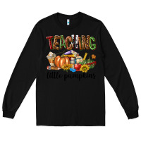 Black Teaching Little Pumpkins Long Sleeve Tee - texasbilliewilder