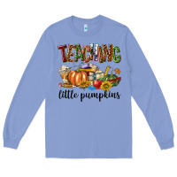Colony Blue Teaching Little Pumpkins Long Sleeve Tee - texasbilliewilder