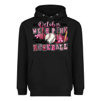 Black in october we wear pink and watch  baseball Heavyweight Hoodie - FaDigitalArtStudio